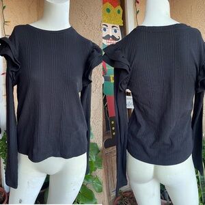 Celebrity Pink Ruffled Sleeve Top (XL)